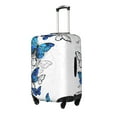 thumbnail image 2 of Wukai Blue Flying Butterflies Elastic Luggage Cover: Personalized Protection for Your Suitcase - Fits 19~29-inch, Washable & Durable Travel Companion-Large, 2 of 8