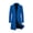 Royal Blue, variant on Daeful Men's Overcoat Long Sleeve Pea Coats Formal Notch Lapel Warm Trench Coat Black L