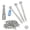 #9 2 1/2-200, variant on #9 2 1/2 800-count Joist Hanger Screws Heavy-duty Wood Deck Fasteners