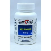 McKesson Brand - Melatonin Supplement - 3 mg Strength - Tablet - 60 per Bottle - 12/Case