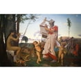 thumbnail image 3 of Jean-Léon Gérôme 24x17 Black Modern Framed Museum Art Print Titled - Anacreon Bacchus Et L'Amour, 3 of 5