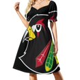 thumbnail image 1 of Vestido de manga corta con logotipo alternativo vestidos s para ocasis oficiales, 1 of 6