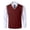 Red, variant on GBSYEWXS Men Vest Sweaters Sleeveless Pullover Trendy Solid Color Casual Navy V-Neck Sweater