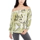 thumbnail image 1 of Blusa de Punto Estampada Rachel Roy para Mujer Verde XXL, 1 of 1