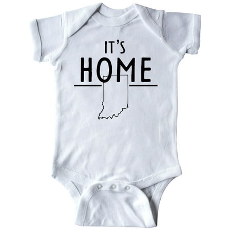 

Inktastic It s Home- State of Indiana Outline Gift Baby Boy or Baby Girl Bodysuit