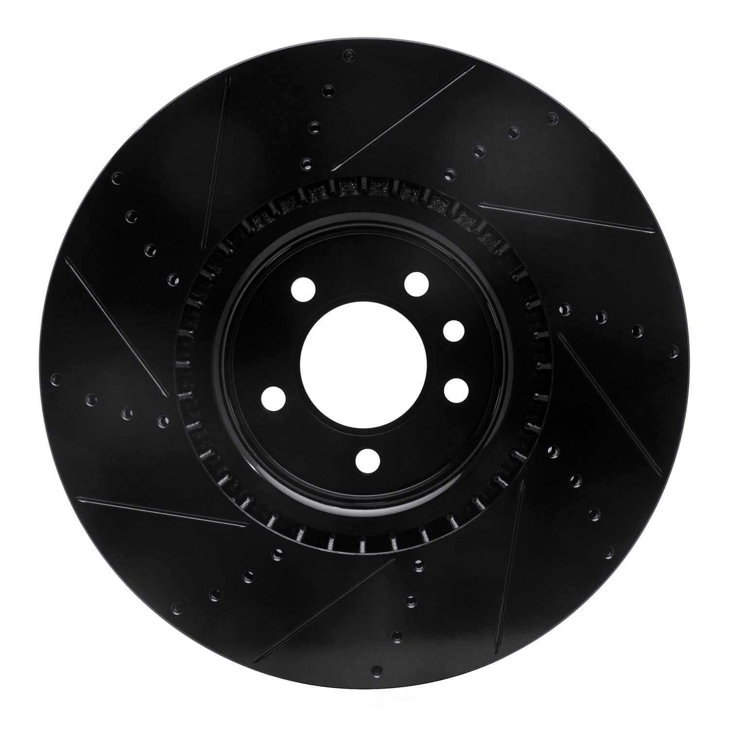 Dynamic Friction Company 633-11021R DFC Brake Rotor - Drilled And Slotted - Black