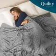 thumbnail image 2 of Quility Premium Weighted Blanket with Soft Cotton Cover, 41"x60", 10 lbs, Gray, 2 of 5