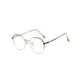 thumbnail image 1 of TureClos Gradient Glasses Frame Anti Blue Light Unisex Eyewear Reading Glass Vintage Style Eyeglasses Big Frame Spectacles Gold green, 1 of 7