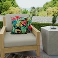 thumbnail image 2 of Jordan Manufacturing 16" x 16" Rani Citrus Black Tropical Square Outdoor Throw Pillow (2 Pack), 2 of 11
