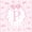 Pink P, variant on Meiyoeat Watercolor Letter A Print Twin Duvet Cover, Cute Stripes Bow Pattern Twin Bedding, Pink White,2pcs,No Comforter,Pink Reversible