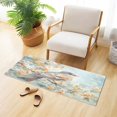 thumbnail image 6 of Haosy Watercolor Bird Flower Bathroom Rugs Non Slip Absorbent Soft Plush Quick Dry Bath Mat, 39"x20", 6 of 8