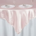 thumbnail image 5 of Efavormart 5pcs 60" SATIN Square Tablecloth Overlay For Wedding Catering Party Table Top Decorations ROSE GOLD, 5 of 9