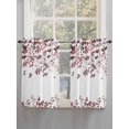 thumbnail image 5 of Leaves Bathroom Window Curtain, Pink Brown Summer Botanical Light Filtering Coffee Kitchen Curtains, Bedroom Living Room Curtains 2 Panel 84"x54", 5 of 6