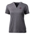 thumbnail image 2 of Women's Cutter & Buck  Heather Charcoal Jacksonville Jumbo Shrimp Forge DryTec Heathered Stretch Blade Top, 2 of 3