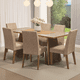 thumbnail image 1 of Mesa de Comedor con Mesa y 6 Sillas Valerie Madesa MC, 1 of 5