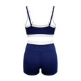 thumbnail image 5 of Workout Outfits for Women 2 Piece Sets High Waisted Shorts Set Seamless Crop Top and Booty Shorts Casual Athletic Yoga Set for Gym Running and Daily Wear, 5 of 6