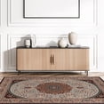thumbnail image 5 of Linon Emerald Cream and Copper 6'7" x 9'7" Area Rug, 5 of 9