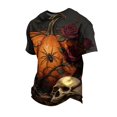 thumbnail image 2 of HAJWOH Mens Halloween Comfortable Crew Neck Short Sleeve Graphic T-Shirts Great for Halloween Costume Parties, 2 of 5