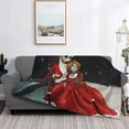 thumbnail image 2 of Goofa The Nightmare Before Christmas Pattern Fleece Throw Blanket for Couch, Soft Checkered Flannel Blanket for Sofa, Warm Cozy Decorative Blanket Fall Decor Gift-40"x30", 2 of 6