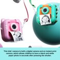 thumbnail image 5 of Zootealy Rechargeable Kids Camera with Cartoon Design, Instant Print Function, 48MP Lens, 2.4-inch Screen, Video Recording, Ink-Free Printing, Durable Shell, Portable Size, Ideal Gift for Boys and, 5 of 5