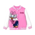thumbnail image 1 of Chaqueta Disney Daisy Duck Varsity Bomber para niñas de 5 a 6 años, 1 of 6