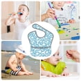thumbnail image 6 of Bingfone Mess-Proof Baby Bib - Waterproof Bib for Baby Boy or Girl with Food Catcher Pocket, Unisex-Blue Snake, 6 of 6