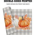 thumbnail image 5 of Fall Placemats Set of 4 Autumn Orange White Pumpkins Festival Cloth Place mats Dining Table Place mats Machine Washable Heat-Resistant Table Mats for Kitchen Home Decor, 5 of 5