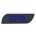 thumbnail image 2 of Reloj despertador de escritorio LED digital Pantalla de 24 tiempo tiempo de tiempo de tiempo de USB / alimentado modos de repetición Dormitorio Sala de Luz azul blanca Macarena Despertador digital, 2 of 8