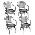 thumbnail image 1 of Patiojoy Patio Rocking Chairs Set of 4 Cozy Rockers with Metal Mesh Backrest & Seat, 1 of 8