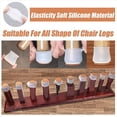 thumbnail image 2 of Tapas de Silicona para Patas de Sillas con Almohadillas de Fieltro-Fundas de Patas de Mesa de Movimiento Libre, 32 Piezas Protectores de Patas para Taburetes - Transparente, 2 of 5