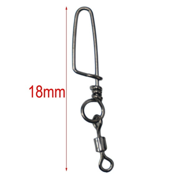 30Pcs Fish Ball Bearing Fishing Swivels Snap Coastlock Fishing Line Connector 14 Fangkenuo