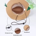 thumbnail image 4 of Happy Date Straw Sun Hat Wide Brim for Men and Women - Handcrafted, Lightweight Golf and Beach Hat, 4 of 6