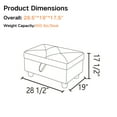 thumbnail image 7 of Upholstered Storage Ottoman, 7 of 7