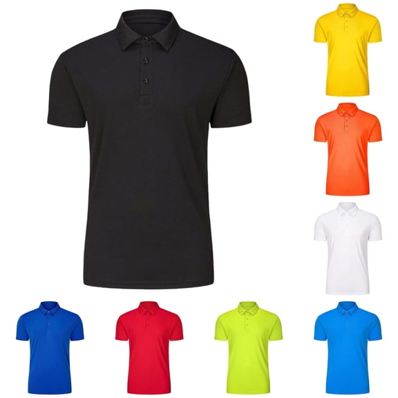 XAOFW Boys Lightweight Polo Shirts For Kids Wicking Short Sleeve Lapel Collar Button Sports Shirts For Back To School Breathable Tops 3-4 Years