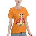 thumbnail image 2 of Women's Basic Short Sleeve T-Shirt One Piece Luffy, 2 of 6