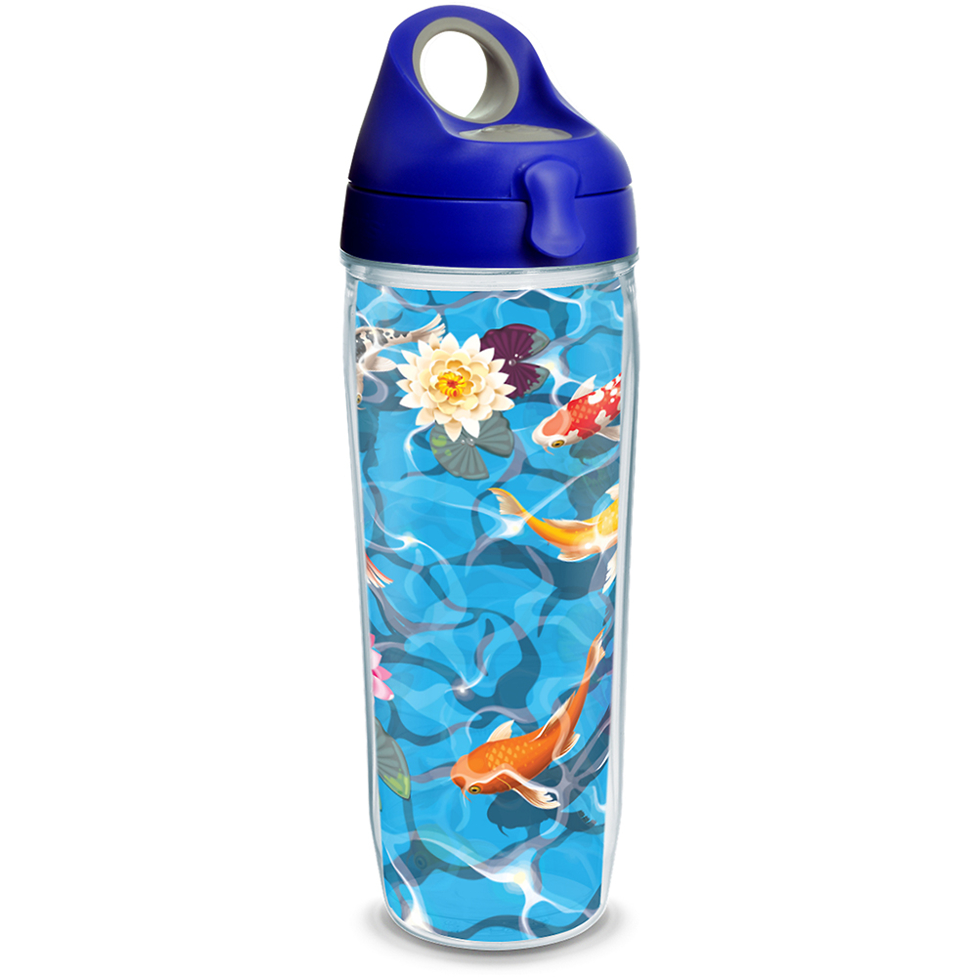Koi Fish 24 oz Water Bottle with lid