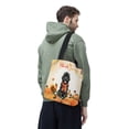 thumbnail image 3 of Happy Thanksgiving Newfoundland with Turkey Pumpkins Autumn Vibes All Over Print 3D Canvas Tote Bag Newfie Dog Lover Gifts Reusable Handbag - 12018, 3 of 5