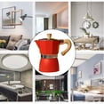 thumbnail image 2 of Techinal Cooking Moka Espresso Octagonal Coffee Maker Aluminum Percolator Stove 3/6 Cup, 2 of 13
