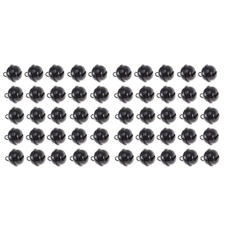 MERRYHAPY 50 Pcs Jingle Bells for Christmas Tree Hanging Bells Decoration Craft Enthusiasts Round Mini Iron