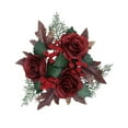 thumbnail image 3 of Dualoai Christmas Candle Rings Wreath Inner Diameter 4" for Wedding Holiday Birthday Style F, 3 of 9