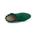 thumbnail image 4 of BLISSFUL STEP Valentine's Women's Ankle Boots Pointed Toe Zip-Up Block Heel Emerald Green 7.5, 4 of 8