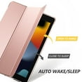 thumbnail image 3 of MoKo Case for iPad 10.2 iPad 9th Generation 2021/ iPad 8th Generation 2020/ iPad 7th Generation 2019, Auto Wake/Sleep Slim Stand Hard Back Smart Cover for iPad 10.2 inch, Rose Gold, 3 of 10