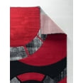 thumbnail image 5 of RUG AND DECOR Newport Collection Modern Abstract Design Area Rug Red Black White Grey Living Room Bed Room Carpet Alfombras para Sala, 5 of 5