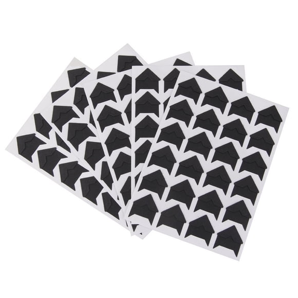 UPGRATOR 5Pcs Kraft Paper Photo Sticker for Self-Adhesive Protect Photos Black Square 12.3X9X1Cm