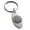 Silver, variant on Stainless Steel All Seeing Eye Novus Ordo Seclorum Engraved Small Oval Charm Keychain Keyring