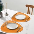 thumbnail image 5 of Faux Leather Placemat Waterproof Heat Resistant Geometric Design for Home Dining Table Protection, 5 of 5