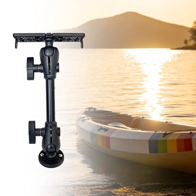 Ethern Fish Finders Mount Fishfinder Mounting Bracket Support Electronic Holder Sturdy 360 degree Rotation Boat Fishfinder Mount for Kayak