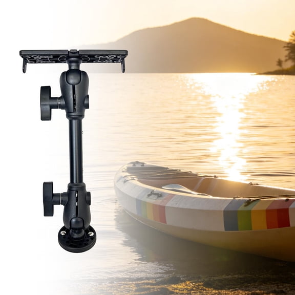Abbraccia Fish Finders Mount Fishfinder Mounting Bracket Support Electronic Holder Sturdy 360 degree Rotation Boat Fishfinder Mount for Kayak