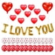 thumbnail image 1 of Paquete de decoraciones de San Valentín Kit de globos I LOVE YOU Globos de látex con forma de corazón Globos de látex con forma de corazón Decoraciones para el día de San Valentín Globo de aluminio, 1 of 5