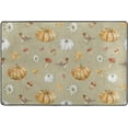 thumbnail image 4 of SKYSONIC 36x24in Watercolor Pumpkin Birds Area Rug, Autumn Fall Harvest Non-Slip Floor Carpet for Indoor Living Dining Room Bedroom, 4 of 5